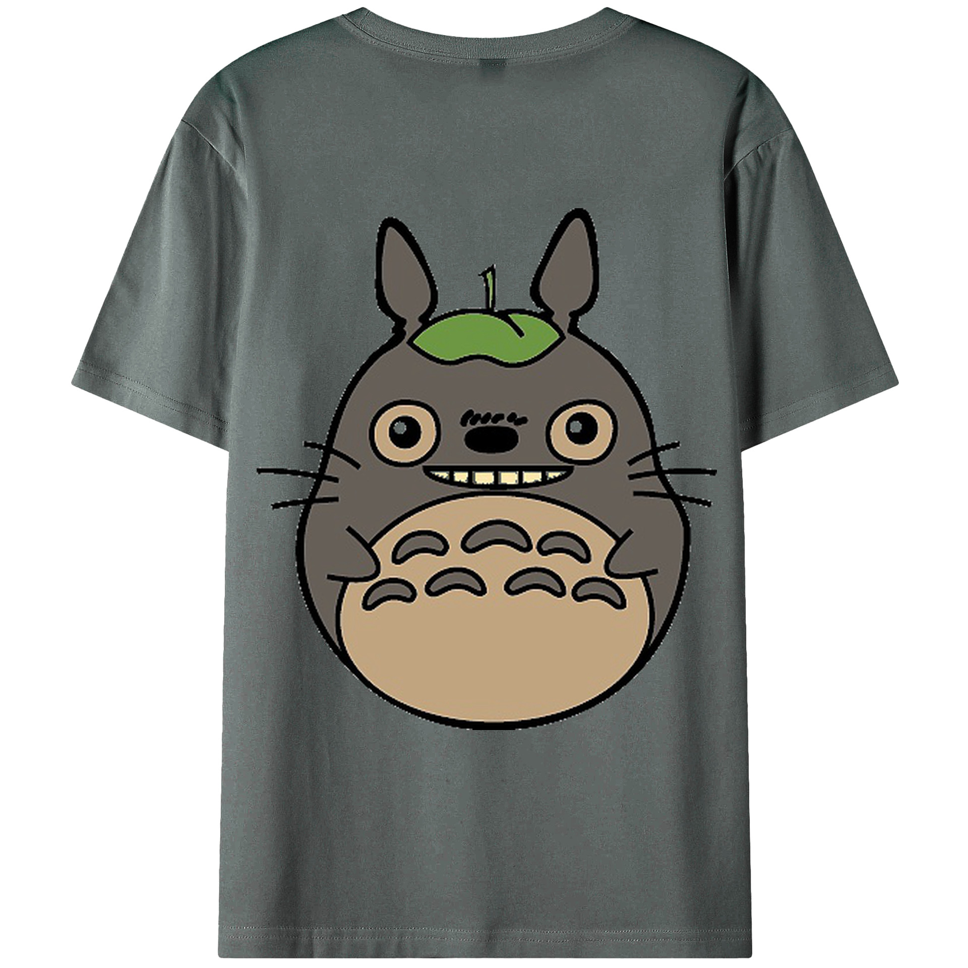 （画像用） となりのトトロ 草壁メイ 草壁サツキ My Neighbor Totoro Satsuki Kusakabe Mei Kusakabe 綿100％ メンズ半袖Tシャツ（バックプリント） 通気性